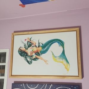 Earthbound Mermaid Canvas Wall Art